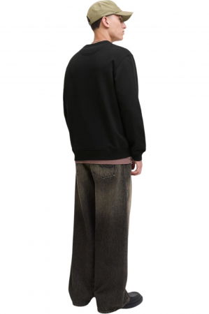 Bluza JACK &JONES Norrebro Emb Sweat Crew - 12282893-Black [1]