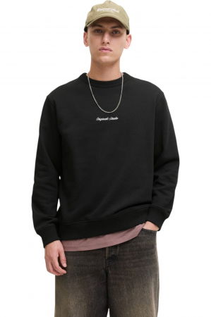 REDUCERI - Bluza JACK &JONES Norrebro Emb Sweat Crew - 12282893-Black