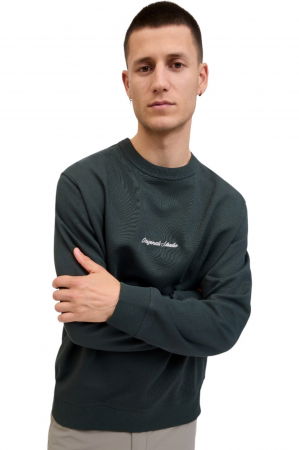 Bluza JACK &JONES Norrebro Emb Sweat Crew - 12282893-Forest River [4]