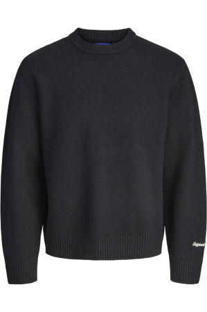 BĂRBAŢI - Bluza JACK &JONES Norrebro Knit Crew - 12282728-Black