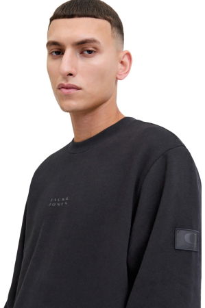 Bluza JACK &JONES Point Sweat Crew Bf - 12285667-Black JJ [3]