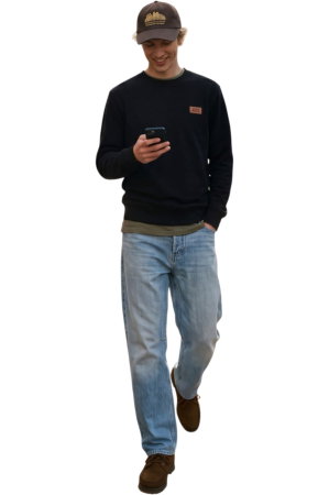 Bluza JACK &JONES Rush Sweat Crew Neck - 12298426-Black [5]