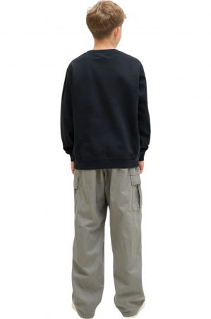 Bluza JACK &JONES Tier Print Crew SN JNR - 12284002-Black [1]