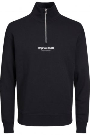 REDUCERI - Bluza JACK &JONES Vesterbro Qtr Zip - 12241777-Black