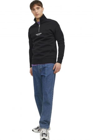 Bluza JACK &JONES Vesterbro Qtr Zip - 12241777-Black [6]