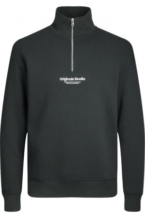 REDUCERI - Bluza JACK &JONES Vesterbro Qtr Zip - 12241777-Forest