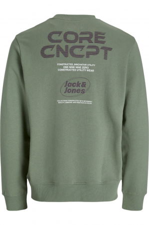 Bluza JACK &JONES Vibrant Crew Back Print - 12277749-Sea Spray [1]