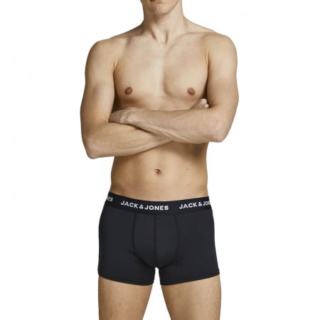 Boxeri JACK &JONES Base Microfiber 3-Pack - 12204876-Black [4]