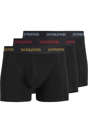 ACCESORII - Boxeri JACK &JONES Blaze Solid 3 perechi BF - 12298668-Black