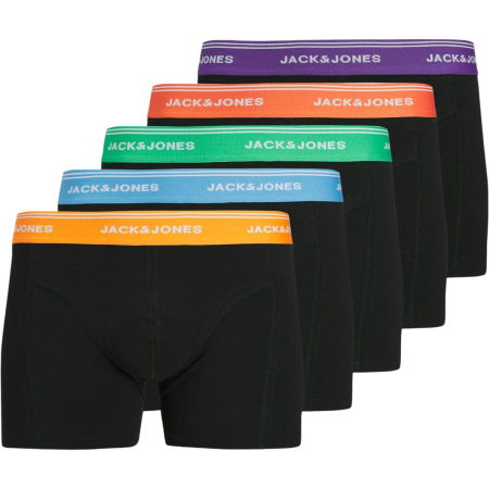 ACCESORII - Boxeri JACK &JONES Dawson Solid Trunks 5P - 12285181-Black