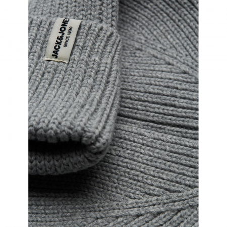 Caciula JACK &JONES Brink Beanie - 12193386-Light Grey Melange [1]