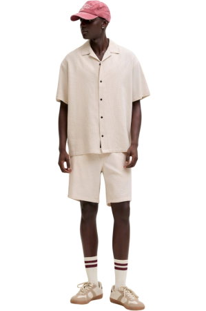 Camasa JACK &JONES Global Waffle Resort - 12295551-Moonbeam [4]