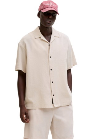 Camasa JACK &JONES Global Waffle Resort - 12295551-Moonbeam