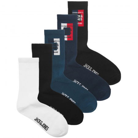Ciorapi JACK &JONES Color Block 5-Pack - 12237458-Black [0]