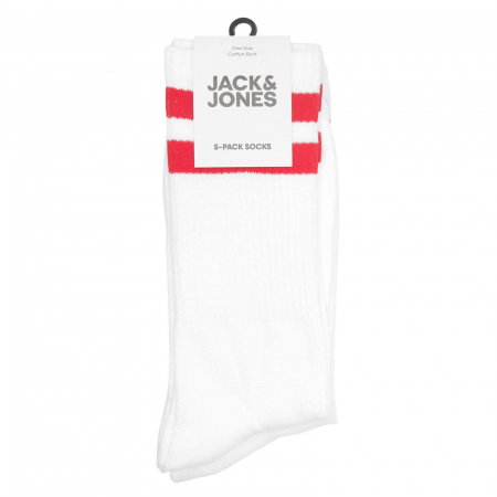 Ciorapi JACK &JONES Eli Tennis 5-pack - 12228660-White [1]