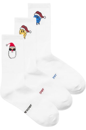 ACCESORII - Ciorapi JACK &JONES Melting Smiley 3 perechi - 12305877-White