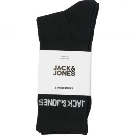 Ciorapi JACK &JONES Melvin Tennis 3 perechi - 12260083-Black [1]
