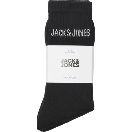Ciorapi JACK &JONES Regen Tennis 5 perechi - 12266536-Black [1]