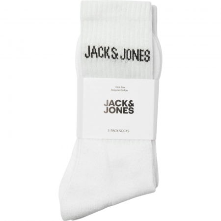 Ciorapi JACK &JONES Regen Tennis V 5 perechi - 12266536-White V [2]