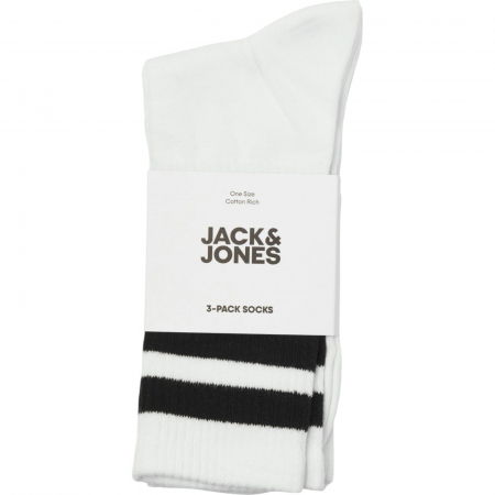 Ciorapi JACK &JONES Travis Tennis 3 perechi - 12260082-White [2]