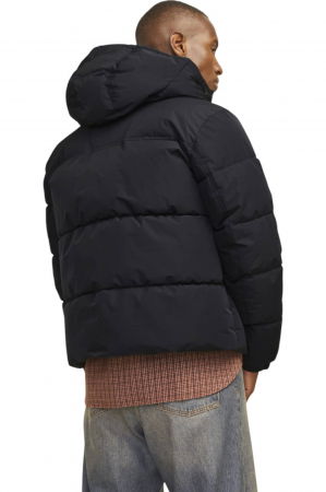 Geaca JACK &JONES Bradley Puffer Hood - 12256974-Black [1]