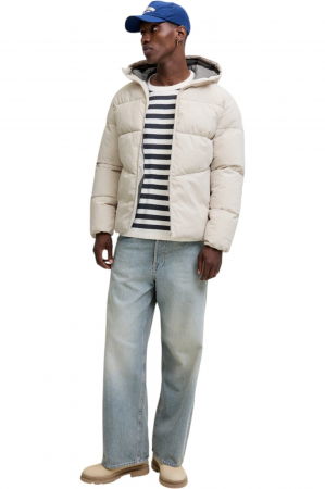 Geaca JACK &JONES Global Puffer - 12283517-Moonbeam [5]