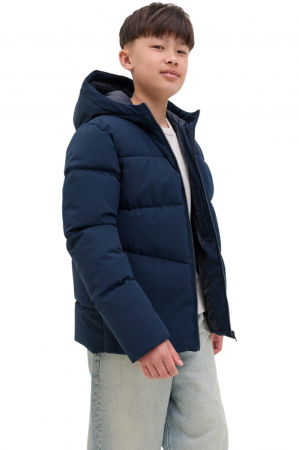 Geaca JACK &JONES Global Puffer JNR - 12283847-Sky Captain [3]
