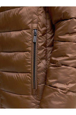 Geaca JACK &JONES Kingsley Light Puffer Hood - 12298869-Cocoa [4]