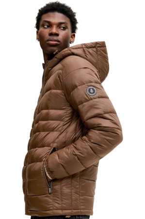 Geaca JACK &JONES Kingsley Light Puffer Hood - 12298869-Cocoa [3]