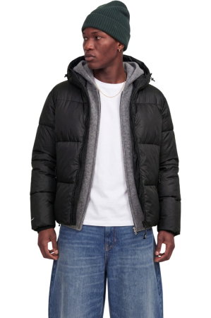 Geaca JACK &JONES Legacy Ribstop Puffer - 12299833-Black [4]