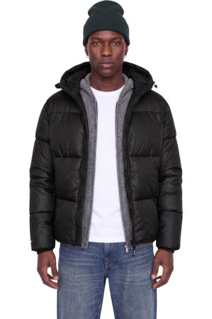 BĂRBAŢI - Geaca JACK &JONES Legacy Ribstop Puffer - 12299833-Black