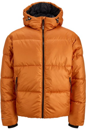 BĂRBAŢI - Geaca JACK &JONES Legacy Ribstop Puffer - 12299833-Marmalade