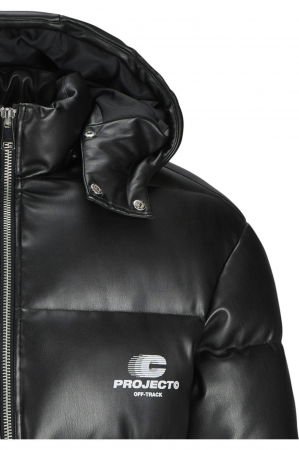 Geaca JACK &JONES Terrain PU Puffer Hood - 12269722-Black [4]