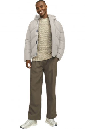 Geaca JACK &JONES World Puffer - 12259850-Moonbeam [6]