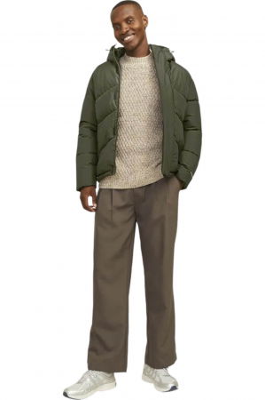 Geaca JACK &JONES World Puffer - 12259850-Olive Night [6]