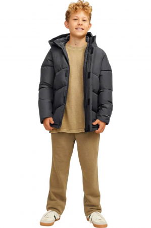 Geaca JACK &JONES World Puffer JNR - 12260052-Asphalt [6]