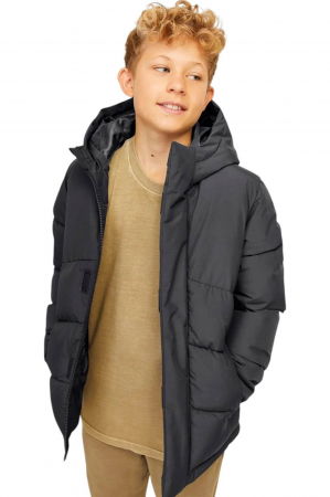 Geaca JACK &JONES World Puffer JNR - 12260052-Asphalt [2]