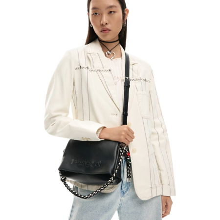 Geanta Desigual Bag_Half Logo Venecia 4.0 Black - 26SAXP61-2000 [4]