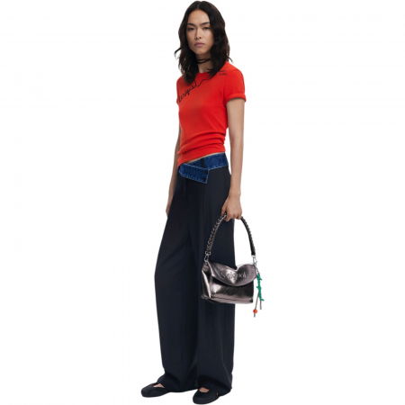 Geanta Desigual Half Logo Trokel Dark Silver 6L - 25WAXPAQ-9225 [6]