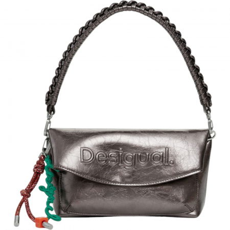 Geanta Desigual Half Logo Trokel Dark Silver 6L - 25WAXPAQ-9225 [2]