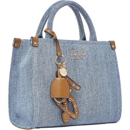 NOUTĂŢI - Geanta Liu Jo Jacquard light denim - AA6192-T377A-74015