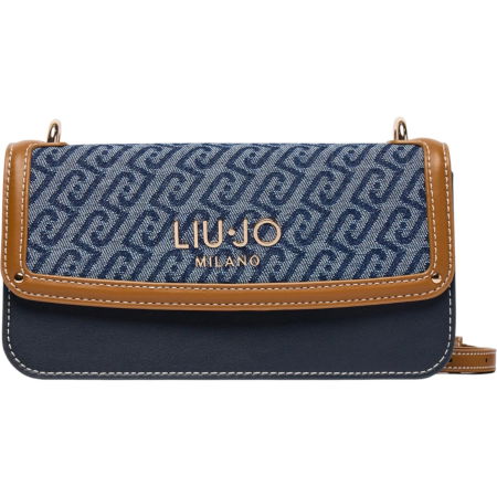 NOUTĂŢI - Geanta Liu Jo Small jacquard denim crossbody - AA6073-T379A-94024