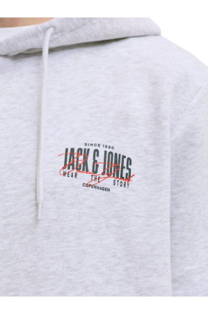 Hanorac JACK &JONES Aero Sweat Hood - 12298491-White Melange [3]