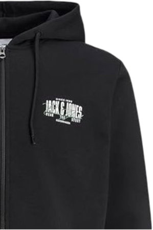 Hanorac JACK &JONES Aero Sweat Zip - 12298494-Black [3]