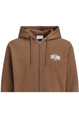 Hanorac JACK &JONES Aero Sweat Zip - 12298494-Cocoa [2]