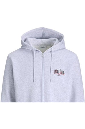 Hanorac JACK &JONES Aero Sweat Zip - 12298494-White Melange [2]