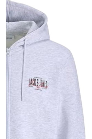 Hanorac JACK &JONES Aero Sweat Zip - 12298494-White Melange [3]