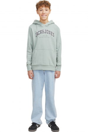 Hanorac JACK &JONES Aleb Varsity JNR - 12259564-Iceberg Green [4]