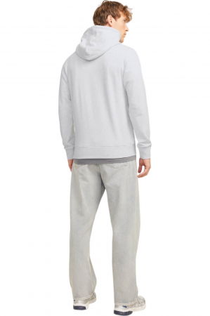 Hanorac JACK &JONES Beau Hood - 12268436-White Melange [1]