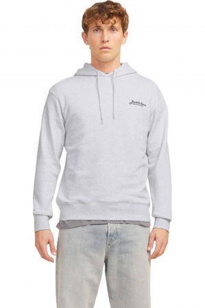 REDUCERI - Hanorac JACK &JONES Beau Hood - 12268436-White Melange